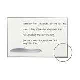 Best-Rite 2029G BALT Ultra-Trim Magnetic Board, Dry-Erase Porcelain-On-Steel, 72x48, WE/Silver