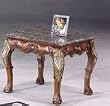 Black Marble Top / Gold Brush End Table By Acme Furniture