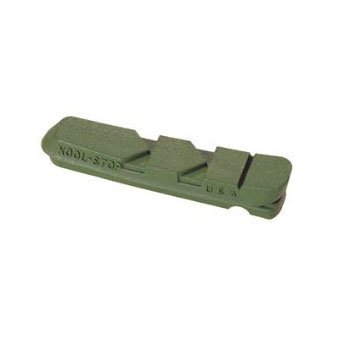 Kool Stop Dura-2 Replacement Brake Pad Pair Ceramic Green