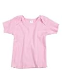 Rabbit Skins Infant 5.3 oz. Cotton Lap Shoulder T-Shirt (18MOS / PINK)