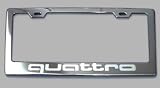 Audi Quattro Chrome License Plate Frame