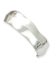 Sterling Silver Fancy Cuff Bangle QB289"