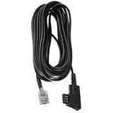 Produkt-Bild: Vivanco TK 11C - AB/Fax/Modemkabel Anschlusskabel TAEN / Stecker - RJ11 / Stecker flach schwarz 20.00 m