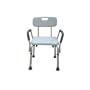 Drive Medical Bath Bench with Back and Removable Padded Arms