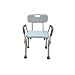 Drive Medical Bath Bench with Back and Removable Padded Arms