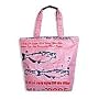 Hagar Design Small Tote, Pink, Lined (Recycled Rice/Feed Bag)