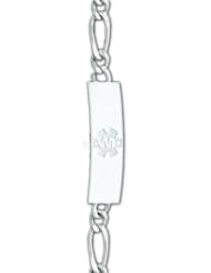 0.925 Sterling Silver Medical Alert ID Bracelet