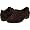 brown fabric/dk brown suede