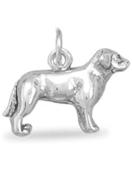 Sterling Silver Standing Labrador Charm