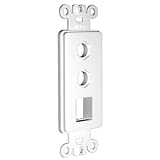 NILES AUDIO CORPORATION, Niles MB-1J2D Audio/Video and Phone Jack Faceplate Insert (Catalog Category: Accessories / Rack & Cabling)
