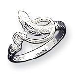 Sterling Silver Snake Ring - Size 7