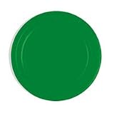 Solid Emerald Green 7 inch Plastic Plate