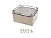 Bud Industries PTS-25319-C PTS Series Gray 173 x 143 x 95 mm Plastic IP67 Sealing Gasket Clear Cover Box - 1 item(s)