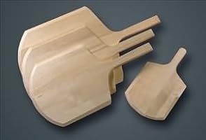 American Metalcraft 2414 14" x 15" Wood Pizza Peel with 9" Handle