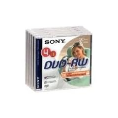 Sony - DVD-RW (rewritable) f�r DVD-Camcorder, 30 Minuten 4+1 Aktionspack