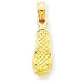 14k Gold Flip Flop Pendant