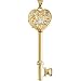 14KY AND RHODIUM PLATED 46.50MM X 15.00MM 14ky And Rhodium Plated Key Heart Locket