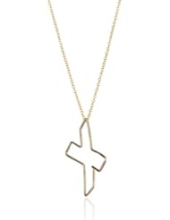 Gauge Gold-Filled Bubble Monogram Mini-X Pendant Necklace
