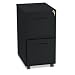 Embark Series File/File Pedestal File w/2 M Pull Drawers, 22d, Black