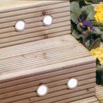 8 x Low Voltage Wired Stainless Steel Deck/Decking Lights