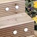 Outdoor Living : 8 x Low Voltage Wired Stainless Steel Deck/Decking Lights