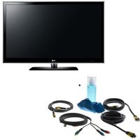 LG 55LE5400 55 inch Class 1080p HD LED LCD TV, with Basic Accessory Kit (2 HDMI Cables 1 RGB Cable, 1 Audio Cable, Plasma / LCD Clean Kit)