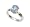 Ring of Twilight Shadows - Aurora Borealis Crystal Sterling Silver Size 6(Sizes 5,6,7,8,9,10)