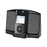 Black Portable Digital Ipod Docking Spkr Sys Batt Or Ac Power