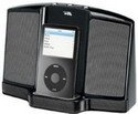 Black Portable Digital Ipod Docking Spkr Sys Batt Or Ac Power