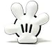 Jibbitz Crocs Shoe Charms Mickey Mouse Hand, Set of 7 Charms
