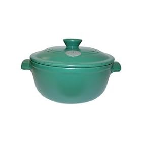 Emile Henry Flame Top Green Round Covered Casserole 2.6-qt. by Emile Henry