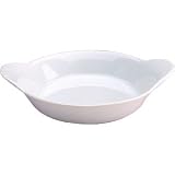 Porcelain Whiteware Crockery Set   Round Eared Dish Oven to Tableware Bowl 34Hx167Wx137mmD    great for serving hot food from your oven to your table!