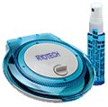 Radial CD DVD Disc Cleaner with cleaning fluid