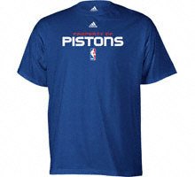 Reebok NBA Detriot Pistons Team Color T-Shirt