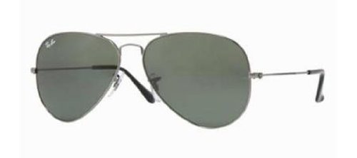 Ray Ban Aviator Titanum RB 8041 086 Titanium/Crystal Green 55mm