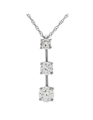 Diamond necklace in 14kt white gold