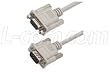 Premium Molded D-Sub Cable, DB9 Male / Female, 50 ft