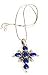 Sterling Silver Lapiz Gemstone Charm Pendant 1.75 Inches