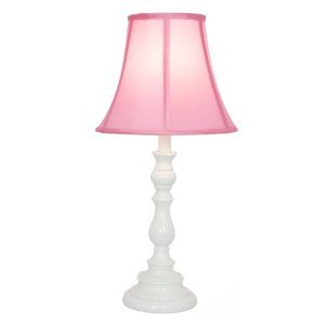 pink and white lamp