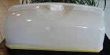 Tupperware Rectangular Cake Taker W/yellow Base