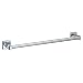 Bobrick 6747x24 304 Stainless Steel Surface Mounted Round Towel Bar, Satin Finish, 24" Length