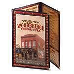 Black 8.5x11 Double Panel Menu, 12/BOX