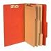 ACCO 16038 ACCO Pressboard 25-Point Classification Folder, Lgl, 8-Section, Earth Red, 10/Bx