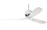 Hunter 28120 Tribeca 60-Inch 3-Blade Ceiling Fan, Satin White with White Blades