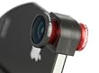 Olloclip Quick-Connect Lens Solution (Fisheye Lens, Macro Lens, Wide-angle Lens)for iPhone 4 / 4S - OC-IPH4-FWM-R - Red