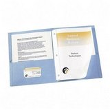 Avery 47976 Two-Pocket Report Covers with Prong Fasteners, 11 x 8-1/2, Light Blue, 25/box