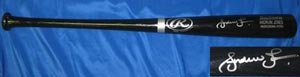 Andruw Jones Signed Black Rawlings Baseball Bat