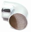 Intake Tube 90 Deg. Elbow 3 in. Dia. Incl. Collar Clamp Chrome