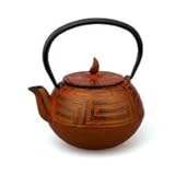 Gusseisen Teekanne Saga 0,75 Liter kaminrot