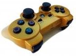 Eachgo Gamepad Wireless Bluetooth Game Controller for Sony PS3(gold)